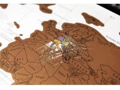 Stírací mapa světa!