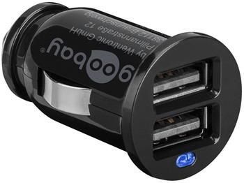 Napájecí 12-24V autoadaptér na 2x USB 2,1A černý