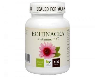Natural Medicaments Echinacea s vitamínem C 100 tbl.