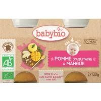 BABYBIO příkrm jablko s mangem 2x130 g