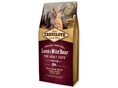 CARNILOVE Lamb and Wild Boar adult cats Sterilised 6kg