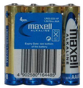 Maxell Alkaline AAA 1,5V mikrotužka (4pack) shrink
