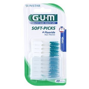 G.U.M Soft-Picks +Fluoride dentální párátka large 40 Ks