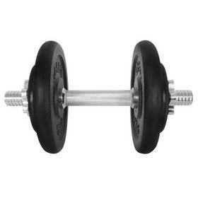 LIFEFIT nakládací jednoruční 15 kg, 4x kotouč - lakované kotouče černá/kovová