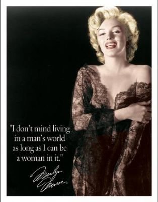 Posters Plechová cedule Marilyn - Man's World