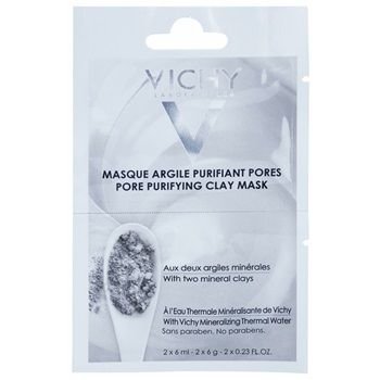 Vichy Mineral Masks čisticí jílová pleťová maska (With Two Mineral Clays) 2 x 6 ml