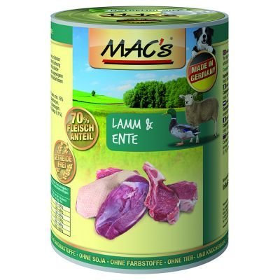 Výhodné balení MAC's Adult 12 x 400 g - Maso z hlavy & mrkev