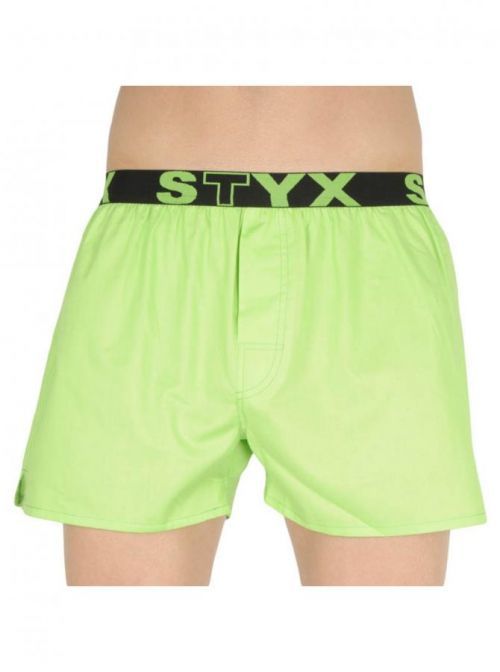 Pánské trenky Styx sportovní guma zelené (B1069) M, trenýrky