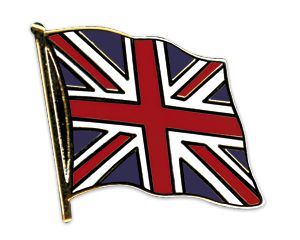 Odznak (pins) 20mm britský praporek Velká Británie