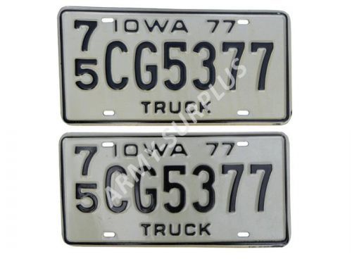 Poznávací značka na auto (License Plates) USA Iowa truck2 kusy