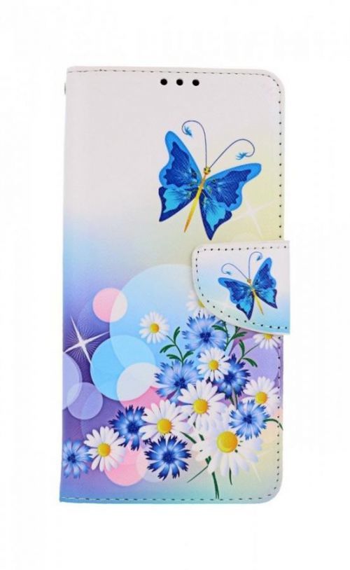Pouzdro TopQ Xiaomi Mi 11 knížkové Bílé s motýlkem 58327