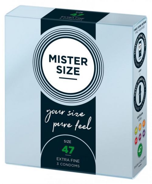 Mister Size Thin Condom - 47mm (3pcs)