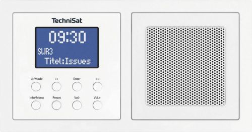 Vestavěné rádio TechniSat UP 1, Bluetooth, bílá