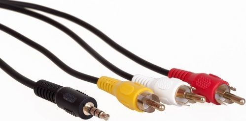 Aq cinch Rca kabel Kvj015 - kabel 3,5 jack Av - 3 x Rca Av 1,5 m