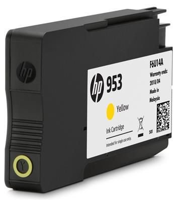 HP 953 Yellow Original Ink Cartridge, F6U14AE