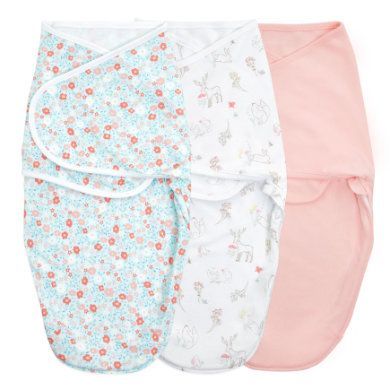 aden + anais™ essential s easy swaddle™ swaddle 3-pack fairy tale flower s 0-3 měsíce