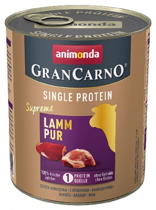 Animonda GRANCARNO Single Protein - čisté jehněčí 6 x 800g