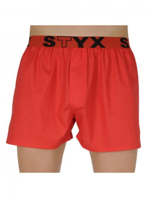 Pánské trenky Styx sportovní guma červené (B1064) XL