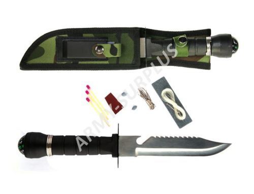 Nůž Rambo dětský Fosco woodland s vybavením