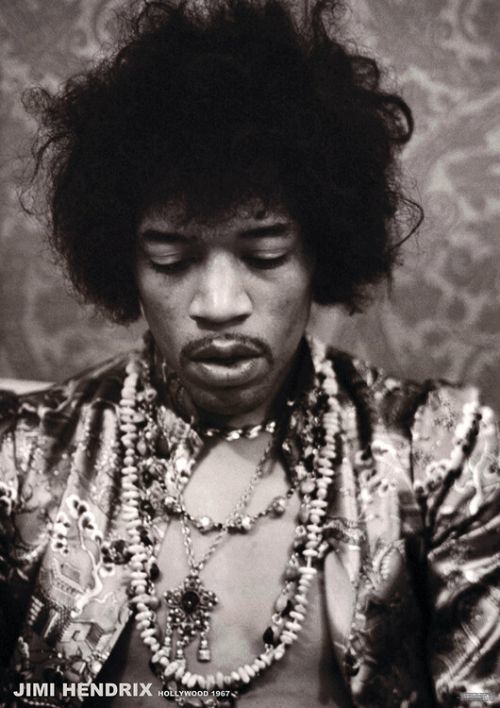 ARTIFICIAL POSTERS Plakát, Obraz - Jimi Hendrix - Hollywood 1967, (59.4 x 84.1 cm)