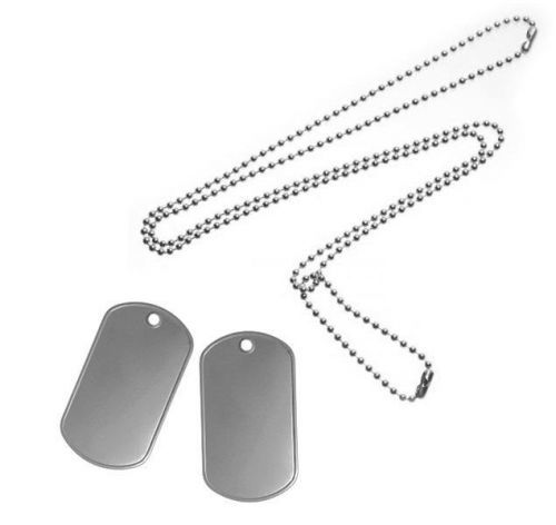 Identifikační známky ID US Dog Tags originál stříbrné