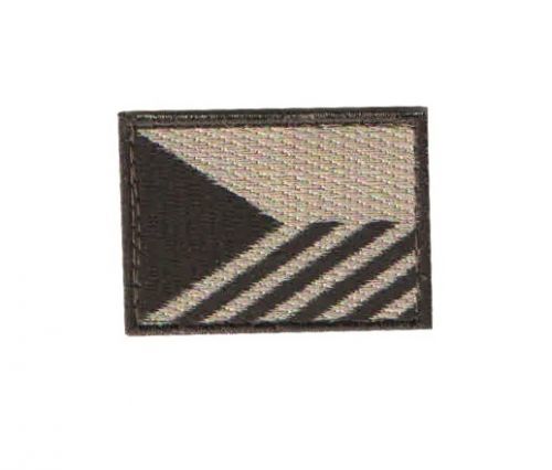 Nášivka vlajka Česká republika střední šikmé pruhy desert