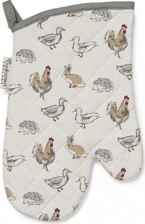 Bavlněná kuchyňská rukavice Cooksmart ® Country Animals