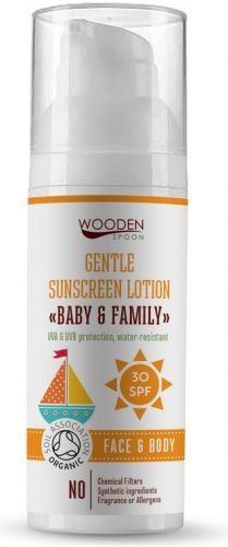 WoodenSpoon Baby & Family opalovací tělové mléko SPF30 50 ml