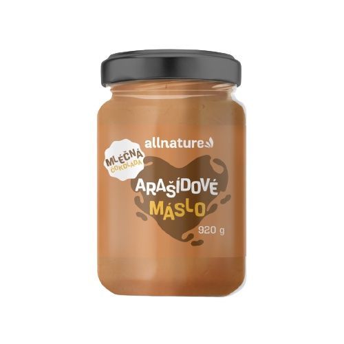 Allnature Arašídové máslo s mléčnou čokoládou 920g