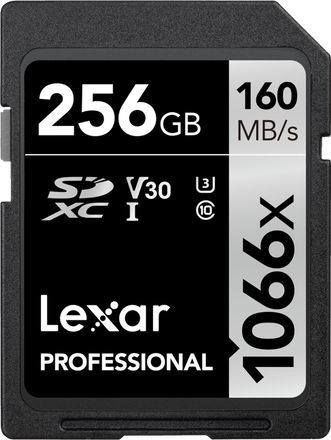 Lexar SDXC 256GB 1066x Professional Class 10 UHS-I U3 (V30) LSD1066256G-BNNNG