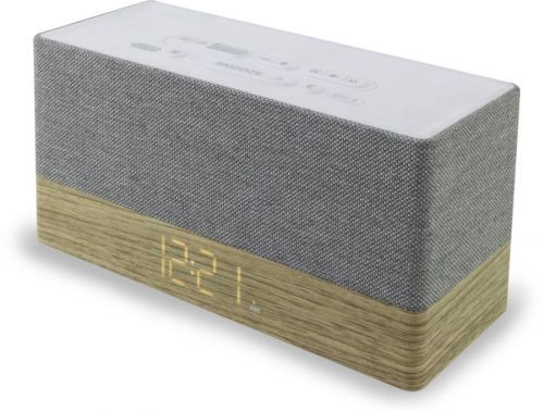 Radiobudík soundmaster UR620, AUX, Bluetooth, dřevo, šedá