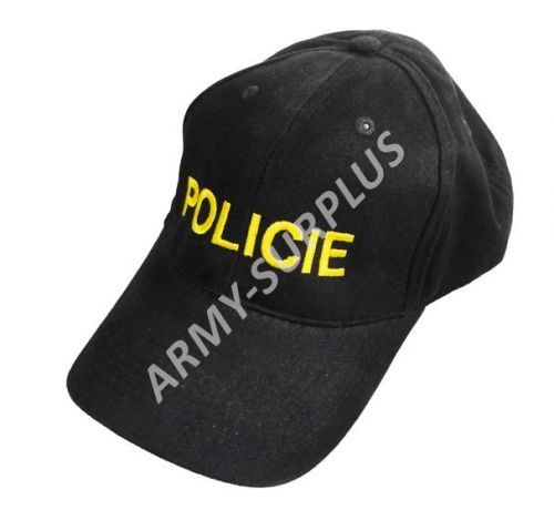 Čepice kšiltovka POLICIE žlutý nápis