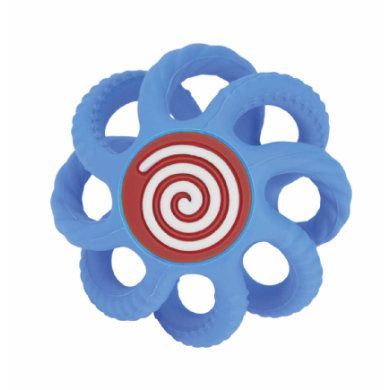 Silikonové kousátko Nûby malé v modré barvě