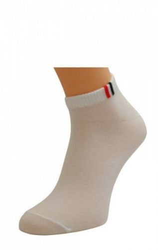 Bratex M-019 Pánské sportovní kotníkové ponožky 44-46 bílá