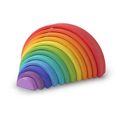 Kinderfeets ® Arches Rainbow - stohovatelné dřevěné oblouky