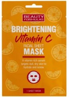 Beauty Formulas rozjasňující pleťová maska s vitamínem C