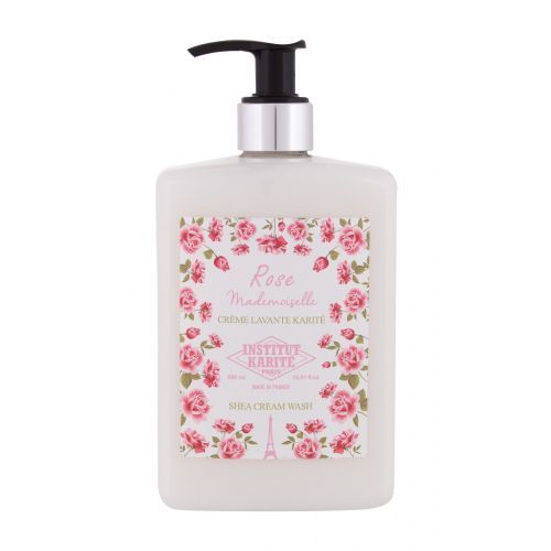 Institut Karite Shea Cream Wash Rose Mademoiselle 500 ml čisticí a osvěžující sprchový krém pro ženy