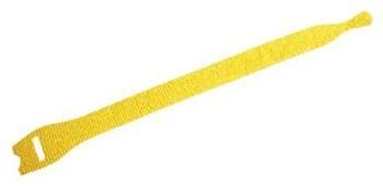 VELCRO Stahovací páska 13mm, suchý zip, 20cm, 10ks, žlutá