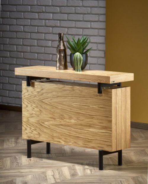 Konzolový stolek INFERNO dub / černá Halmar