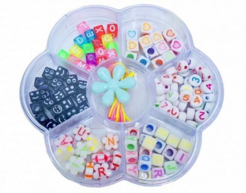 Korálky plastové - sada - PK510-52