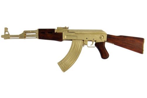 AK47 zlatá útočná puška Kalašnikov (samopal) Rusko 1947