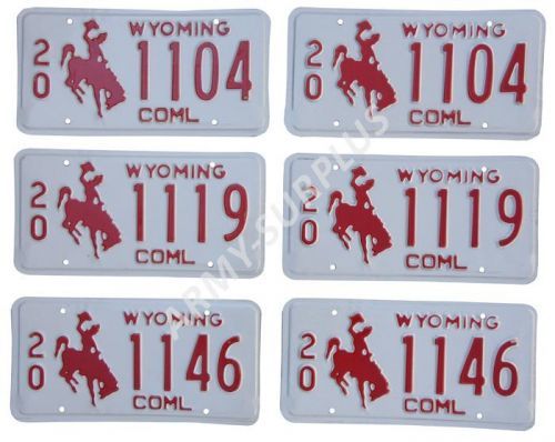 Poznávací značka na auto (License Plates) USA Wyoming 2 kusy Varianta: 1146
