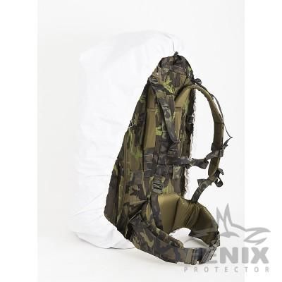 Maskovací převlek  bílý zimní na batoh 60l nepromokavý potah (povlak,obal,převlek) AC-105-WH