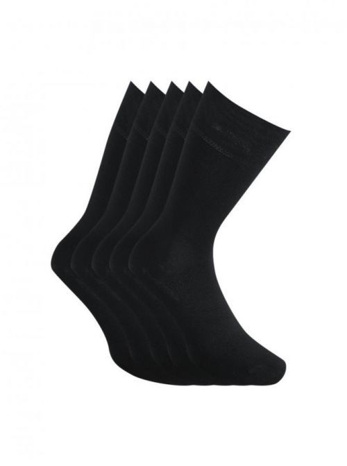5PACK ponožky Styx vysoké bambusové černé (5HB960)  L