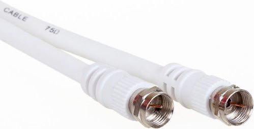 Aq koaxiální kabel Kvl050 - anténní kabel 5,0 m s konektory typu F