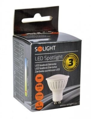 Solight LED bodová žárovka 5W GU10 Barva světla: Teplá bílá WZ316A-1