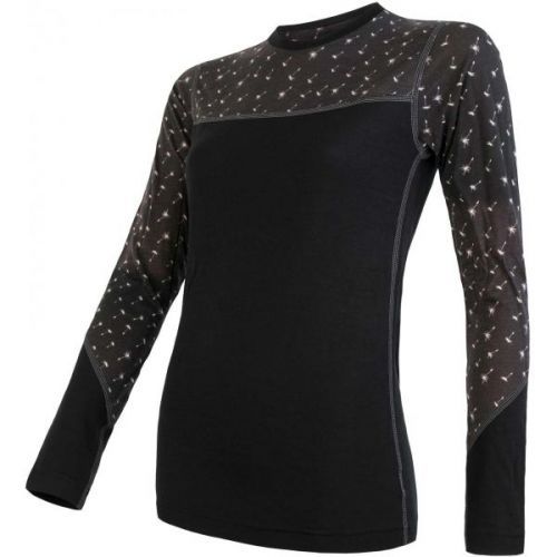 Sensor MERINO IMPRESS černá XL - Dámské funkční triko