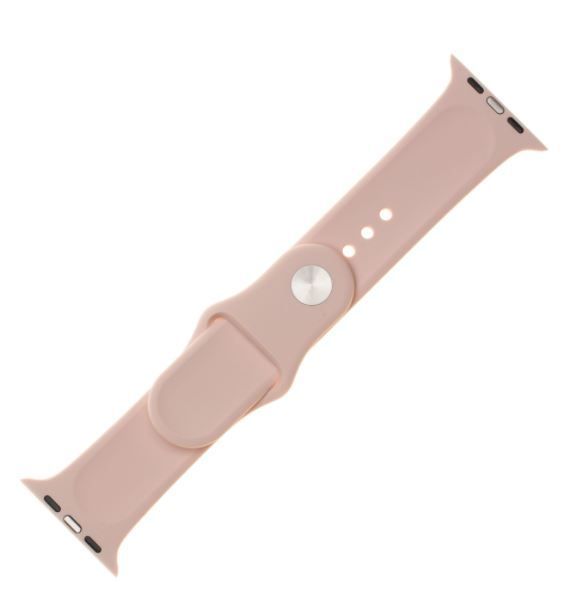 FIXED Set silikonových řemínků Silicone Strap pro Apple Watch 42 mm/44 mm, růžový FIXSST-434-PI
