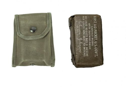 Sumka US bavlněná (psaníčko) First Aid Kit s obvazem originál M1956 Vietnam