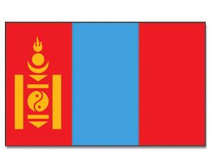 Vlajka 90x150cm Mongolsko